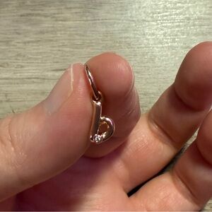Pandora Rose Gold B Letter Initial Dangle Charm